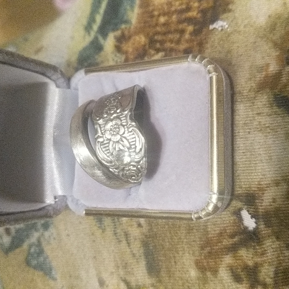 Hand crafted vintage silver spoon rings mens an women's matching sets...